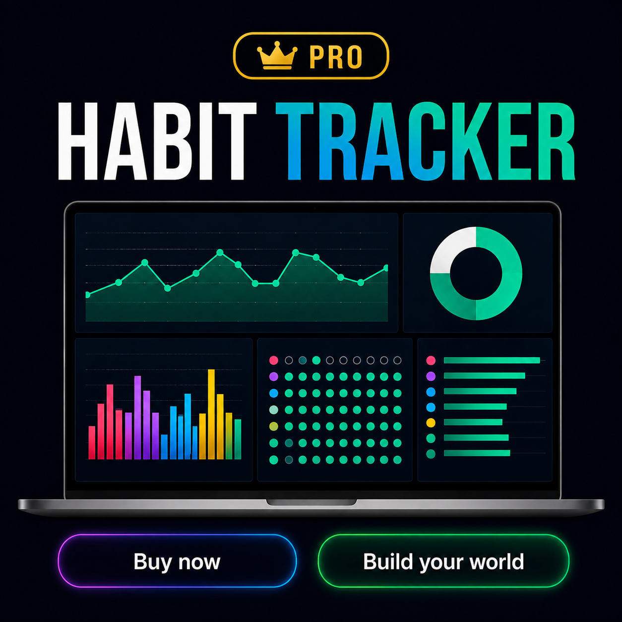 Habit Tracker Pro – Advanced version with detailed analytics, charts, and insights.